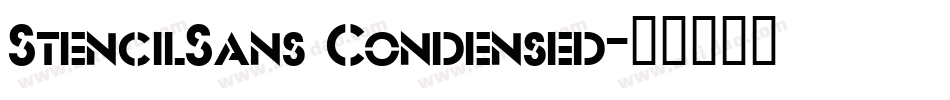 StencilSans Condensed字体转换